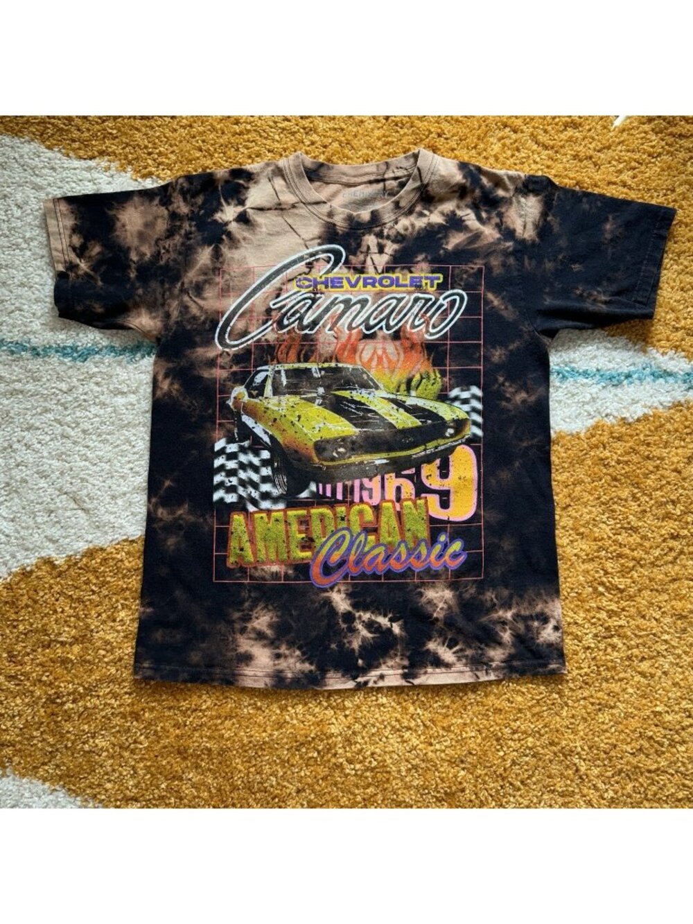 Chemistry Chevrolet Camaro American Classic Tie Dye Graphic T Shirt Size Medium